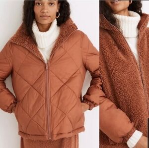 Madewell Sherpa Puffer